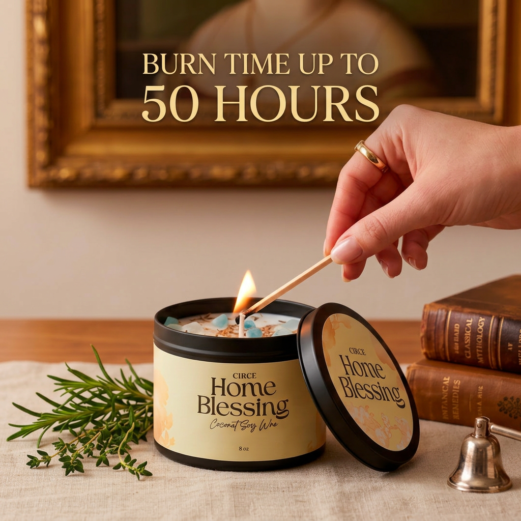 Home Blessing Candle — 8‑oz Harmony & Protection by Circe Boutique