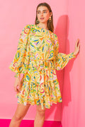 WISH FOR MORE WOVEN MINI DRESS by Flying Tomato