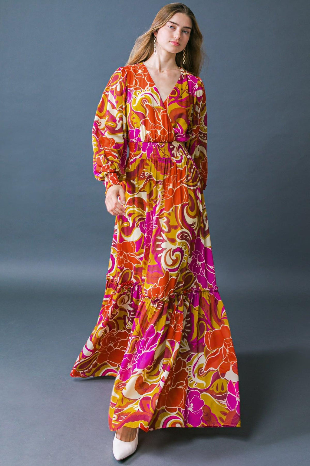 READY FOR THE SPOTLIGHT WOVEN MAXI DRESS by Flying Tomato