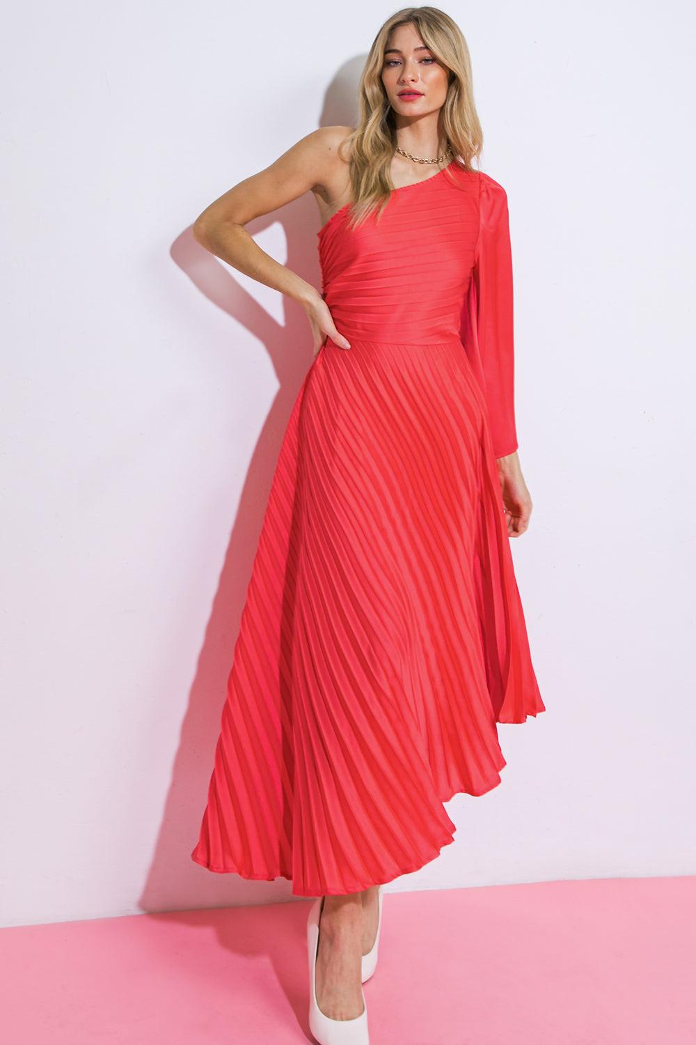 WRITE THIS DOWN WOVEN MIDI DRESS by Flying Tomato