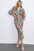 NOTHING'S CHANGED WOVEN MIDI DRESS by Flying Tomato