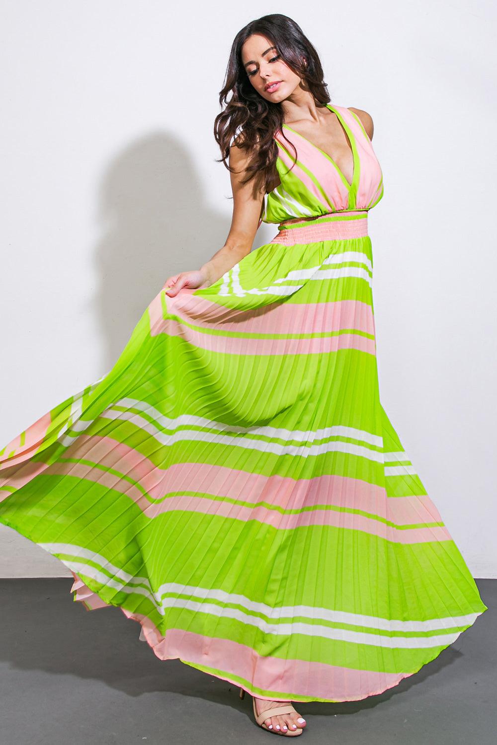 A QUICK TRIP WOVEN MAXI DRESS by Flying Tomato