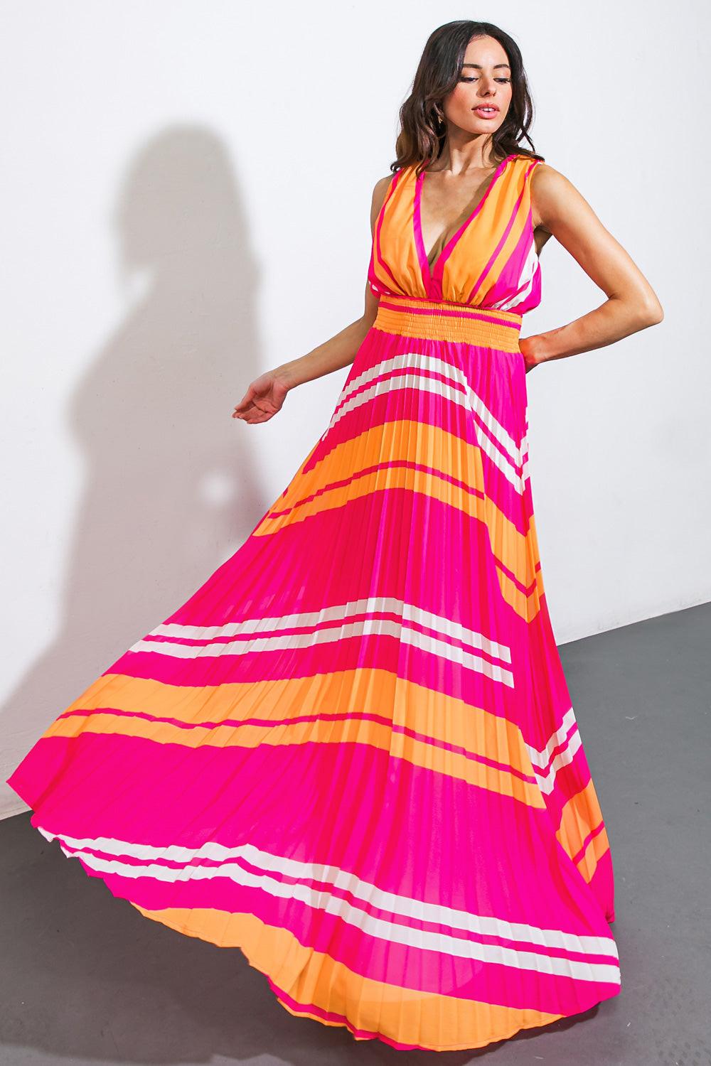 A QUICK TRIP WOVEN MAXI DRESS by Flying Tomato
