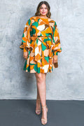 FEEL HAPPINESS WOVEN MINI DRESS by Flying Tomato