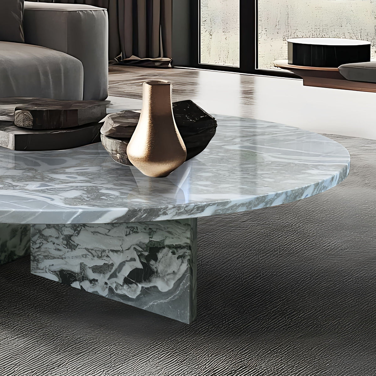 Luxury Coffee Table With Unique Veining, Unique Stone Design by Unique Piece Furniture