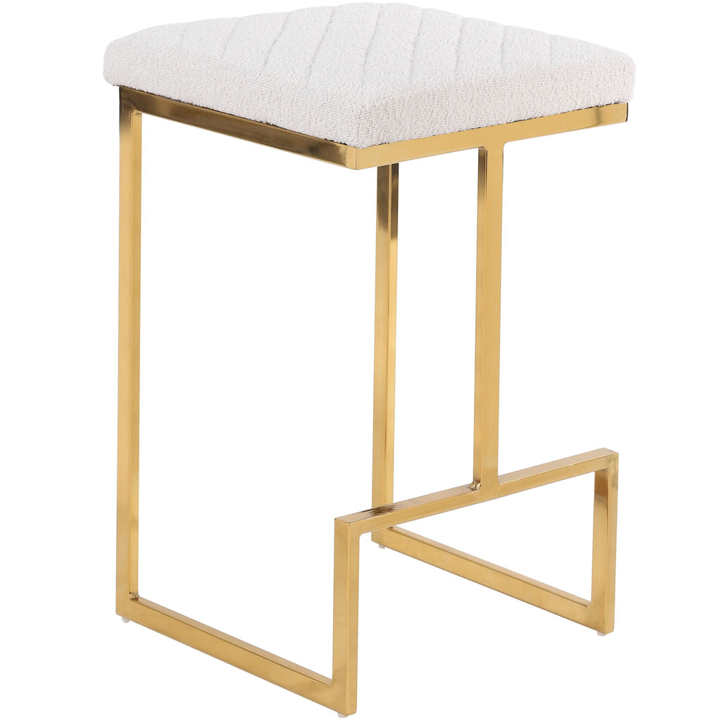 Joel - Mid Century Modern Luxury Upholstered Stool by Unique Piece Furniture