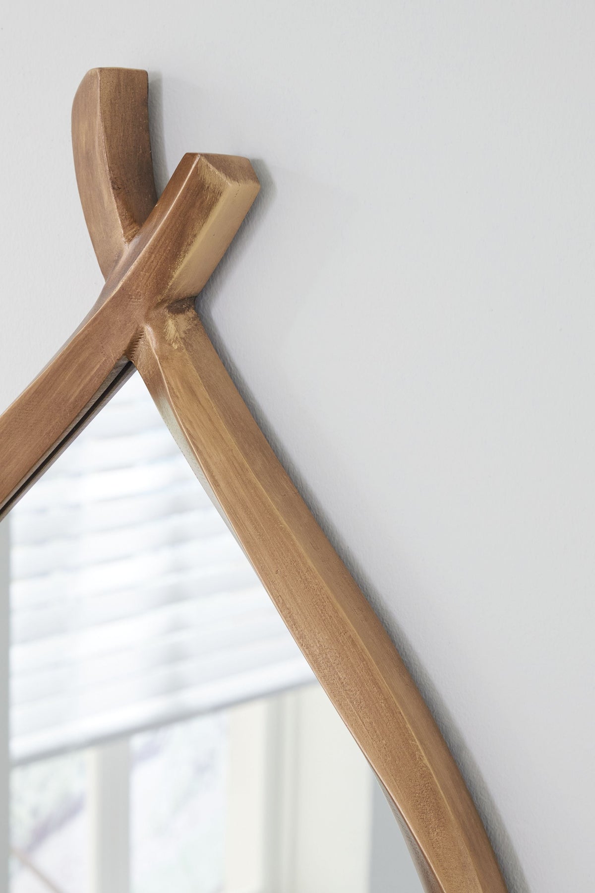 Bartner - Accent Mirror - Antique Gold Finish by Unique Piece Furniture