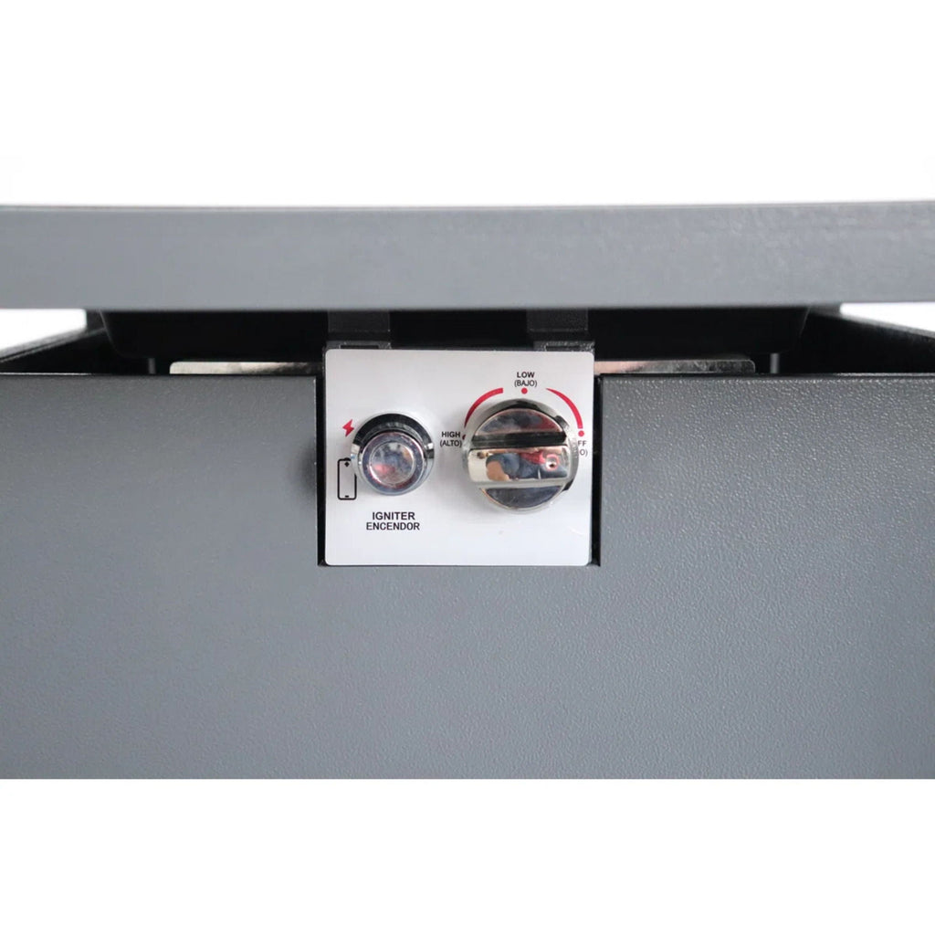 Outdoor Fire Pit Table With Lid - Gray by Unique Piece Furniture