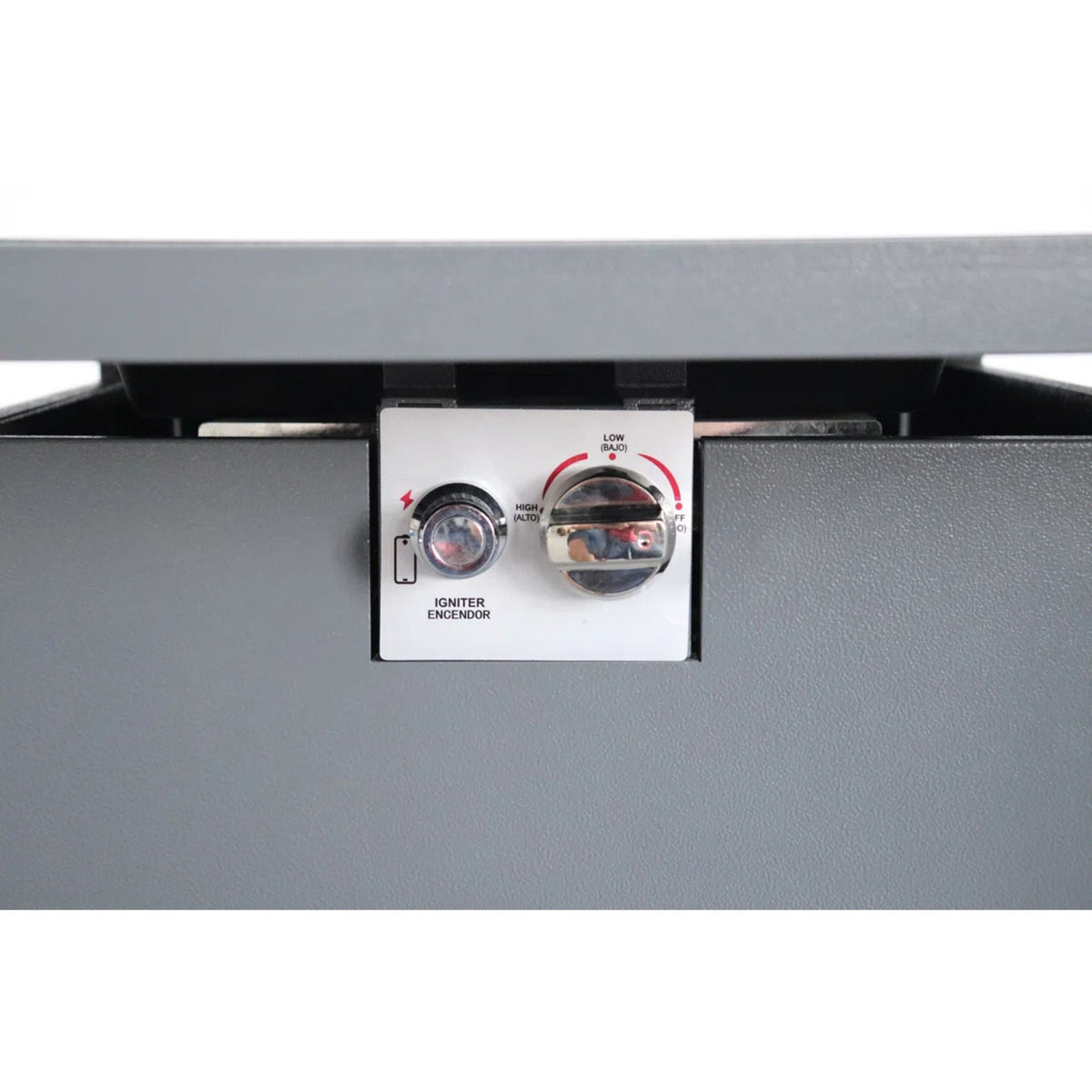 Outdoor Fire Pit Table With Lid - Gray by Unique Piece Furniture