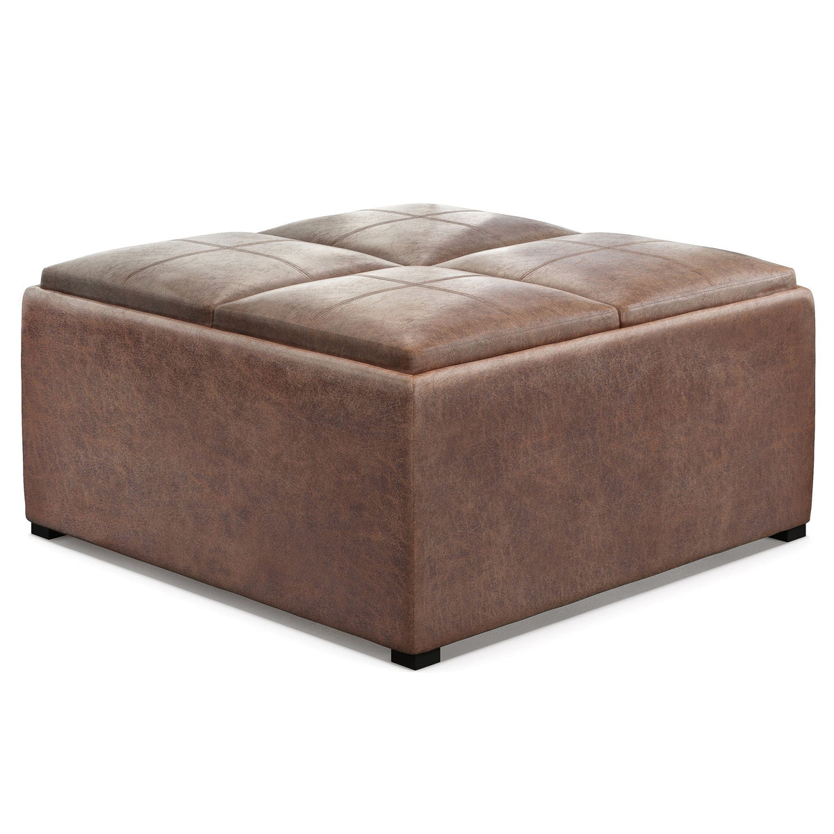 Avalon - Square Coffee Table, Storage Ottoman by Unique Piece Furniture