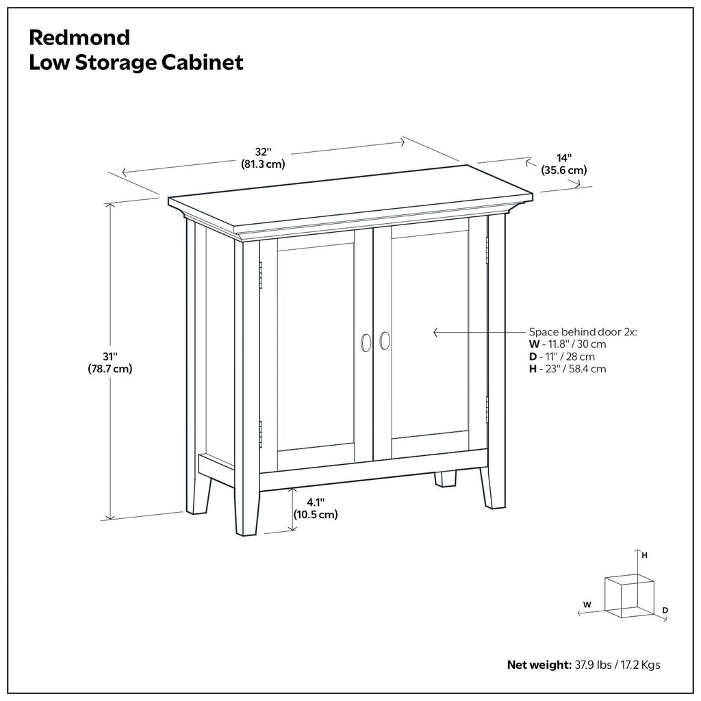Redmond - Low Storage Cabinet - Hickory Brown by Unique Piece Furniture