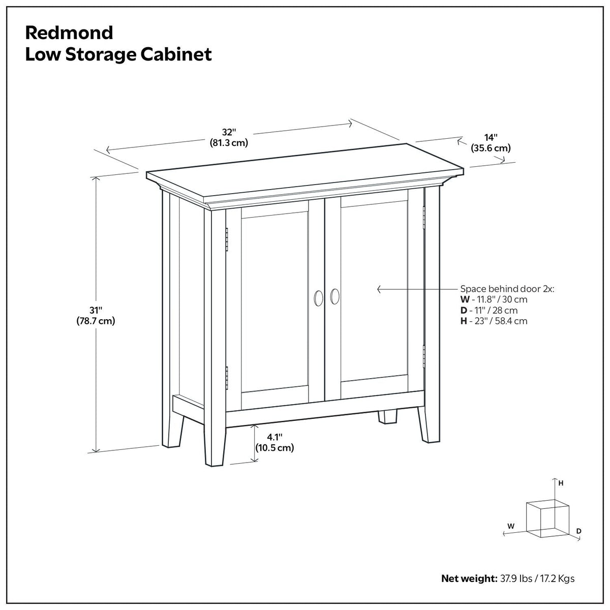 Redmond - Low Storage Cabinet - Hickory Brown by Unique Piece Furniture