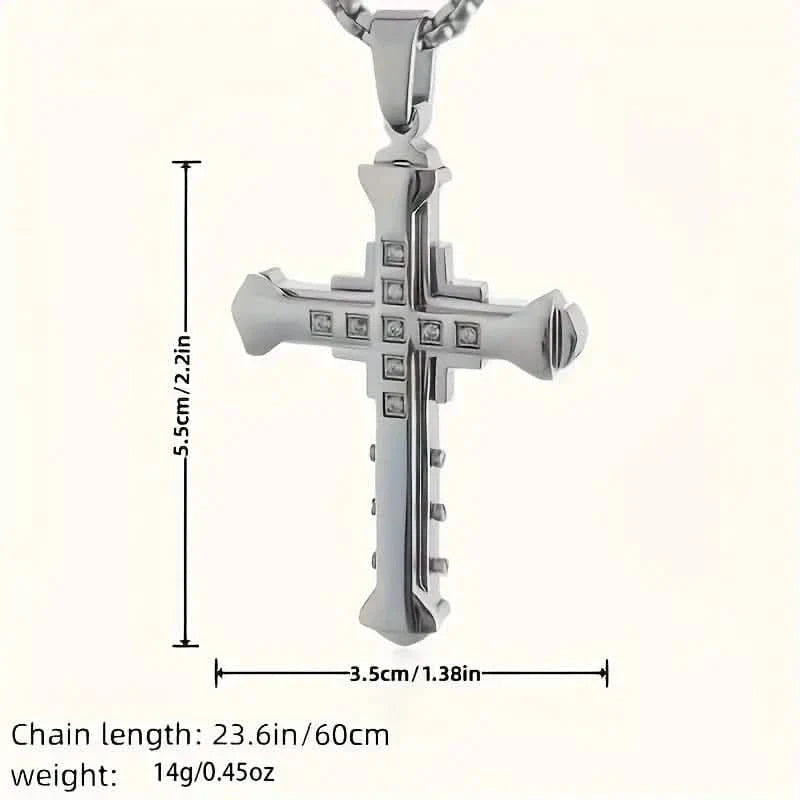 Fashion Simple Cross Pendant Necklace For Men And Women by DailySale