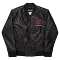 REBEL GIRL Leather Bomber Jacket by Pink Lucky