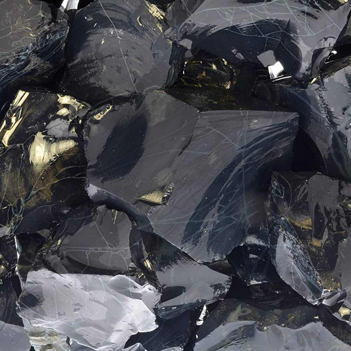Natural Spiderweb Obsidian – Raw Stone from Mexico by Sacred Crystals