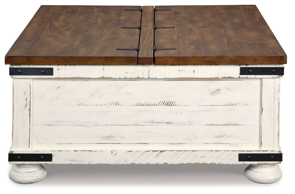 Wystfield - Cocktail Table with Storage - White / Brown by Unique Piece Furniture