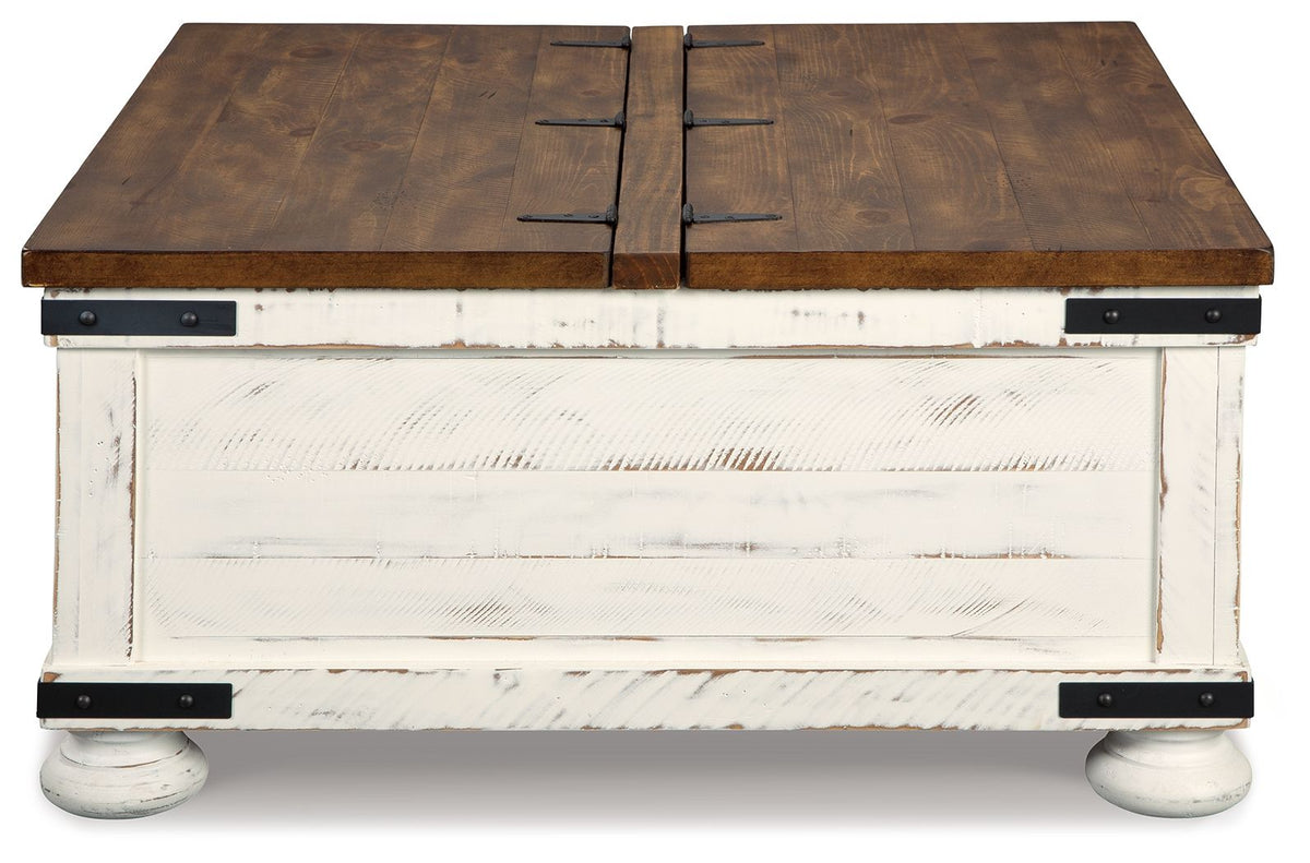 Wystfield - Cocktail Table with Storage - White / Brown by Unique Piece Furniture