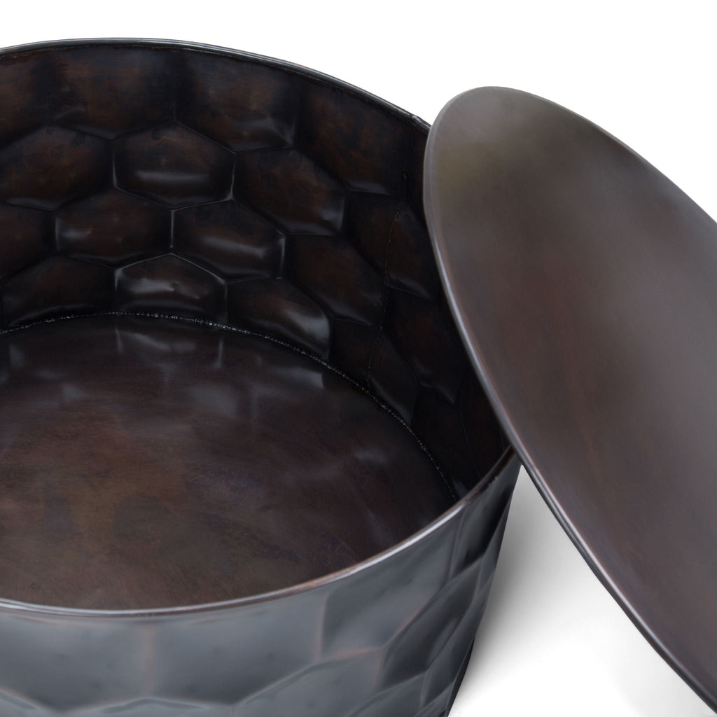Whitney - Handcrafted Metal Storage Table by Unique Piece Furniture
