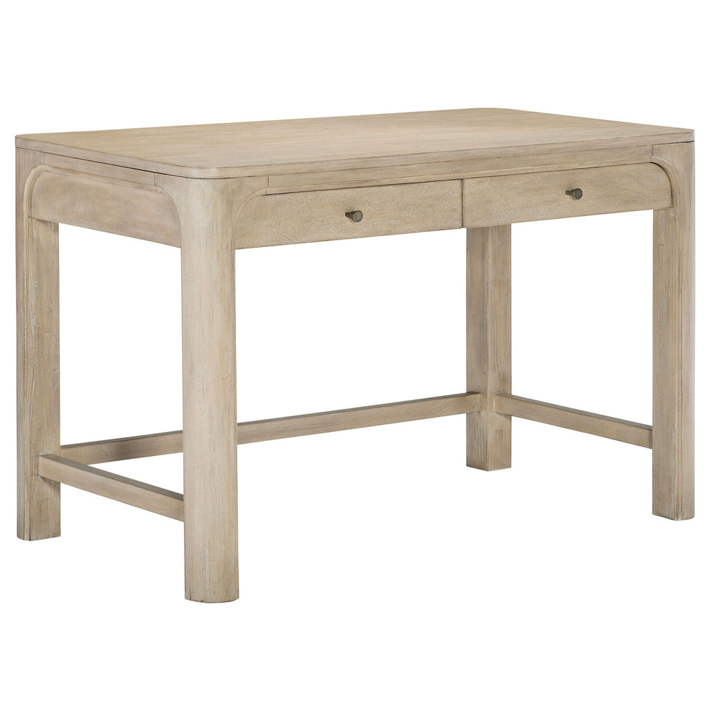 Solano 2-drawer Makeup Table Vanity Desk Weathered Mango by Unique Piece Furniture