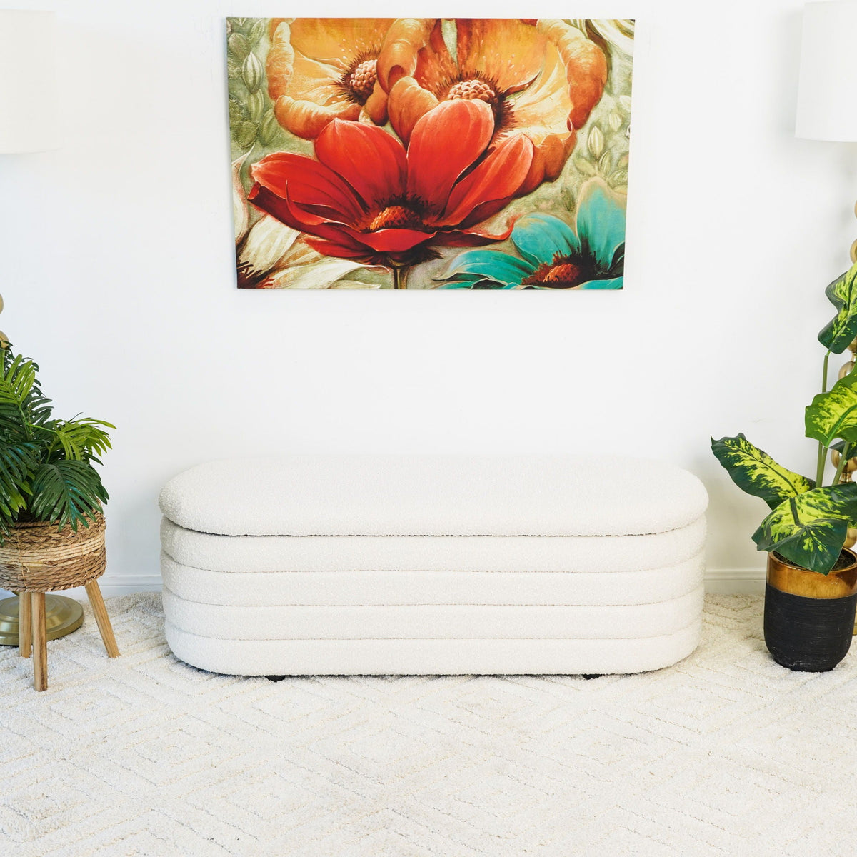 Cabana - Bench With Storage - Ivory by Unique Piece Furniture