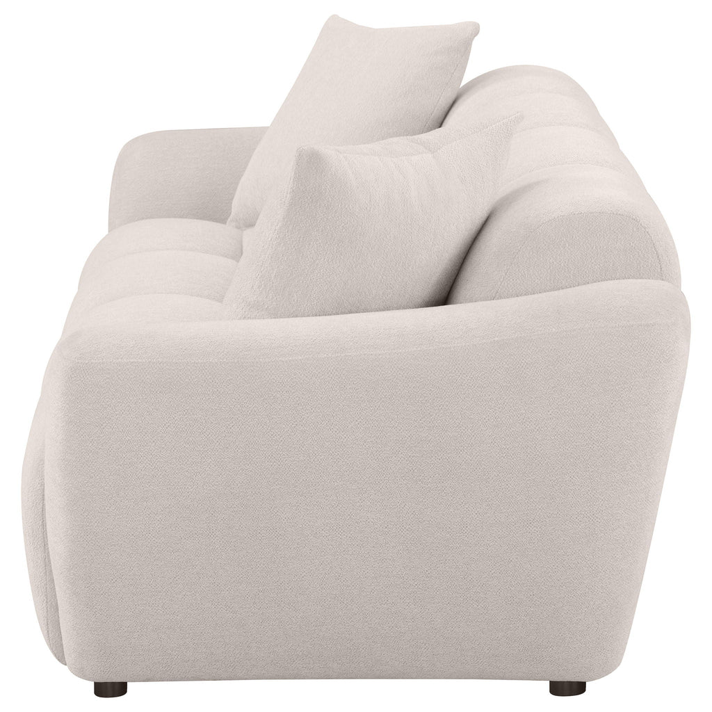Destino Chenille Upholstered Splayed Arm Sofa Greige by Unique Piece Furniture