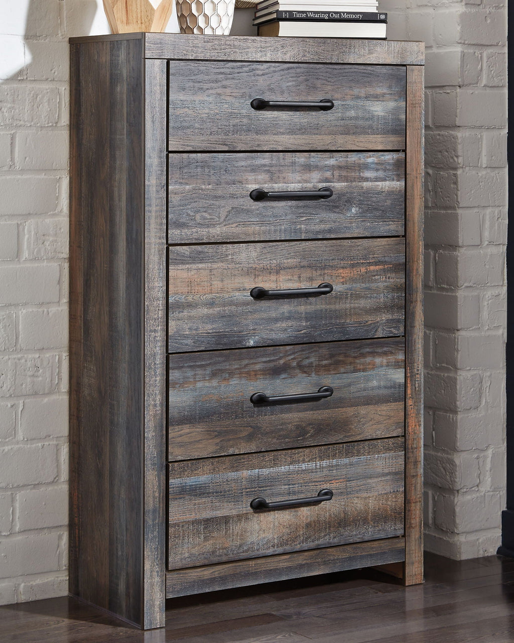 Drystan - Five Drawer Chest - Brown / Beige by Unique Piece Furniture