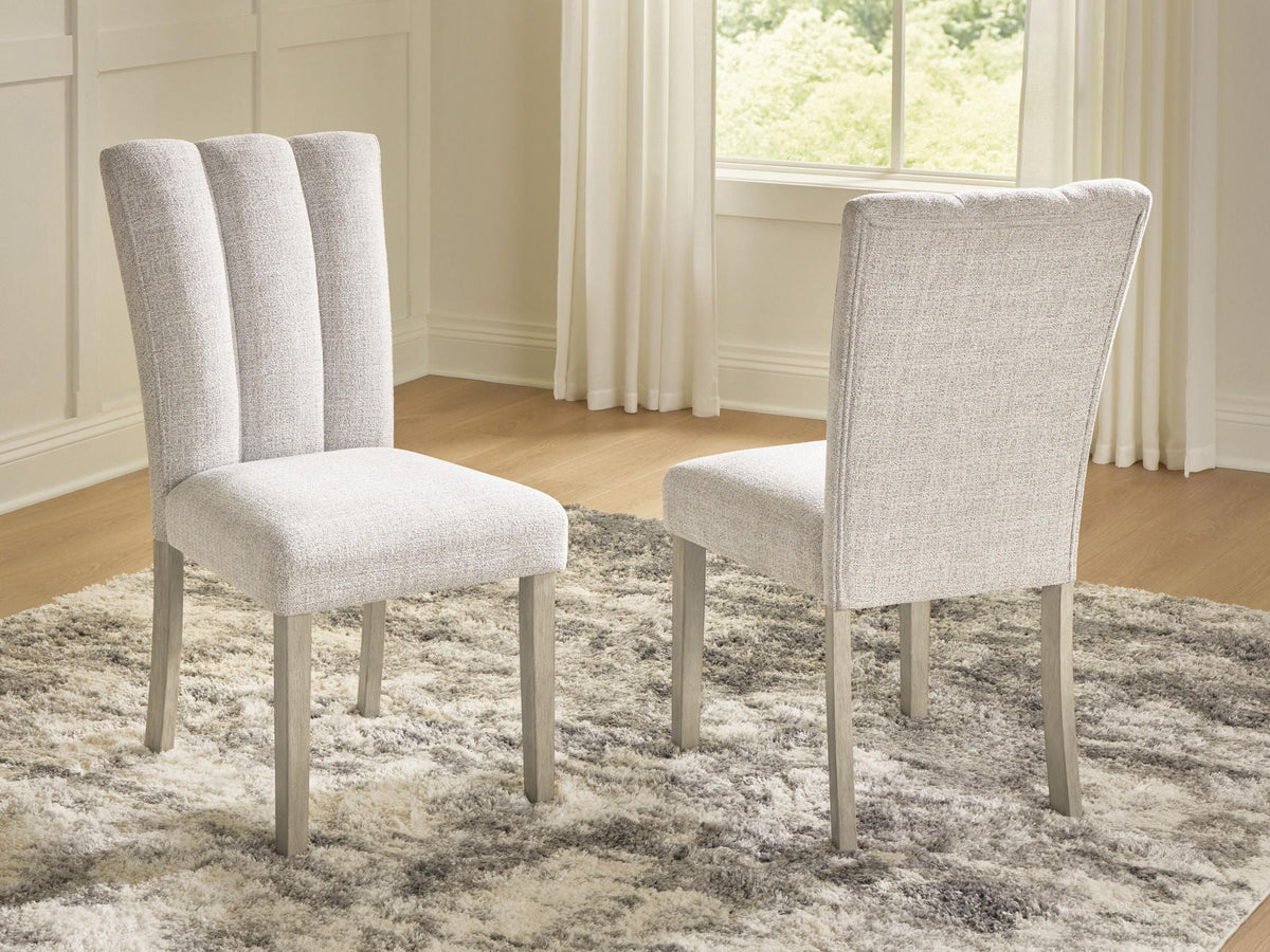 Larawyn - Dining Upholstered Side Chair (Set of 2) - Bisque by Unique Piece Furniture