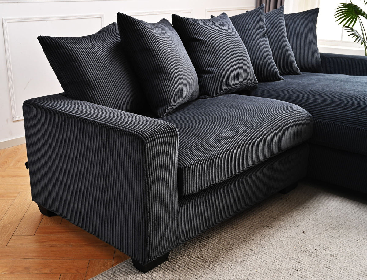 Luxe - Oversized 2 Piece Sectional Couches For Living Room, L Shaped Sofa With Chaise by Unique Piece Furniture