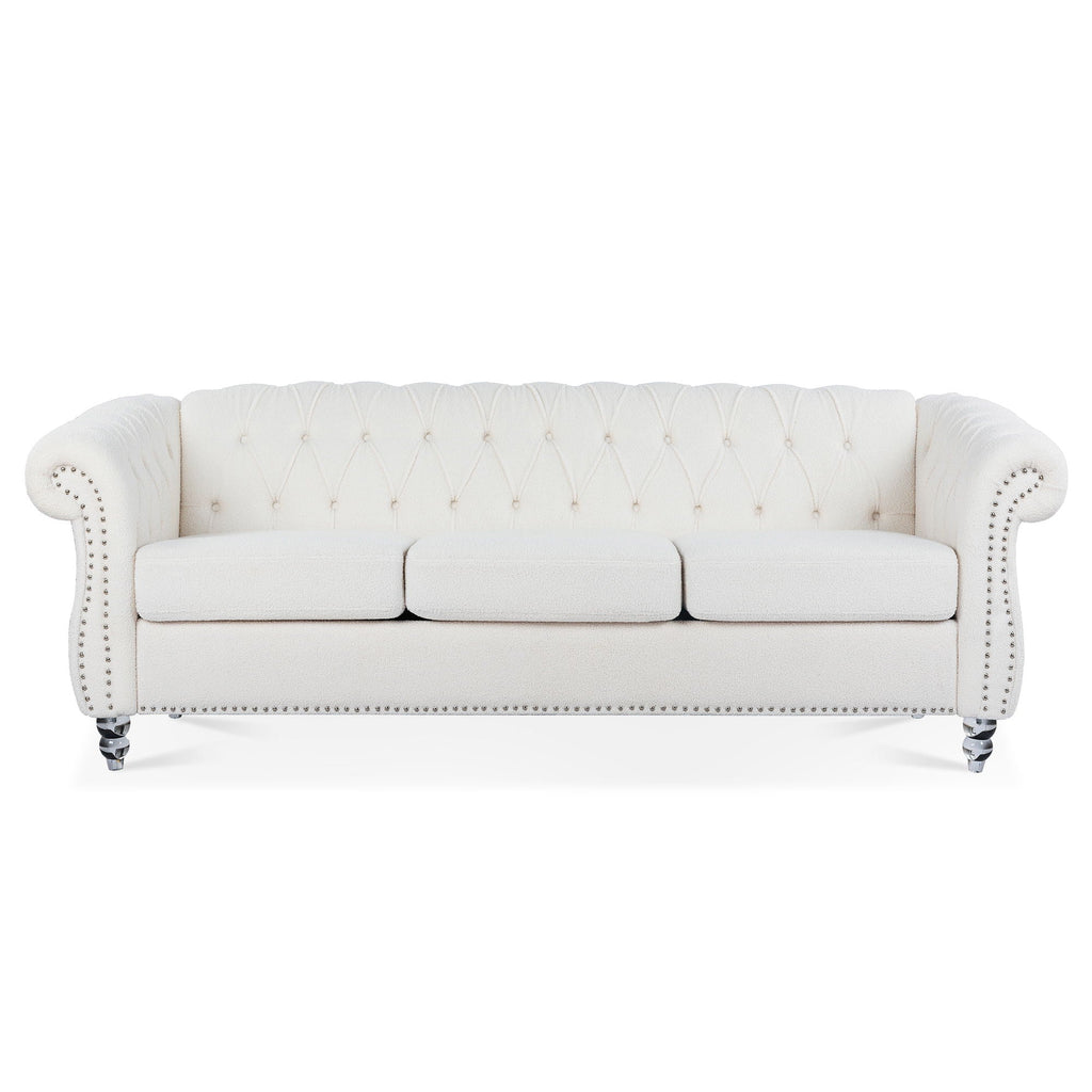 Rolled Arm Chesterfield 3 Seater Sofa by Unique Piece Furniture