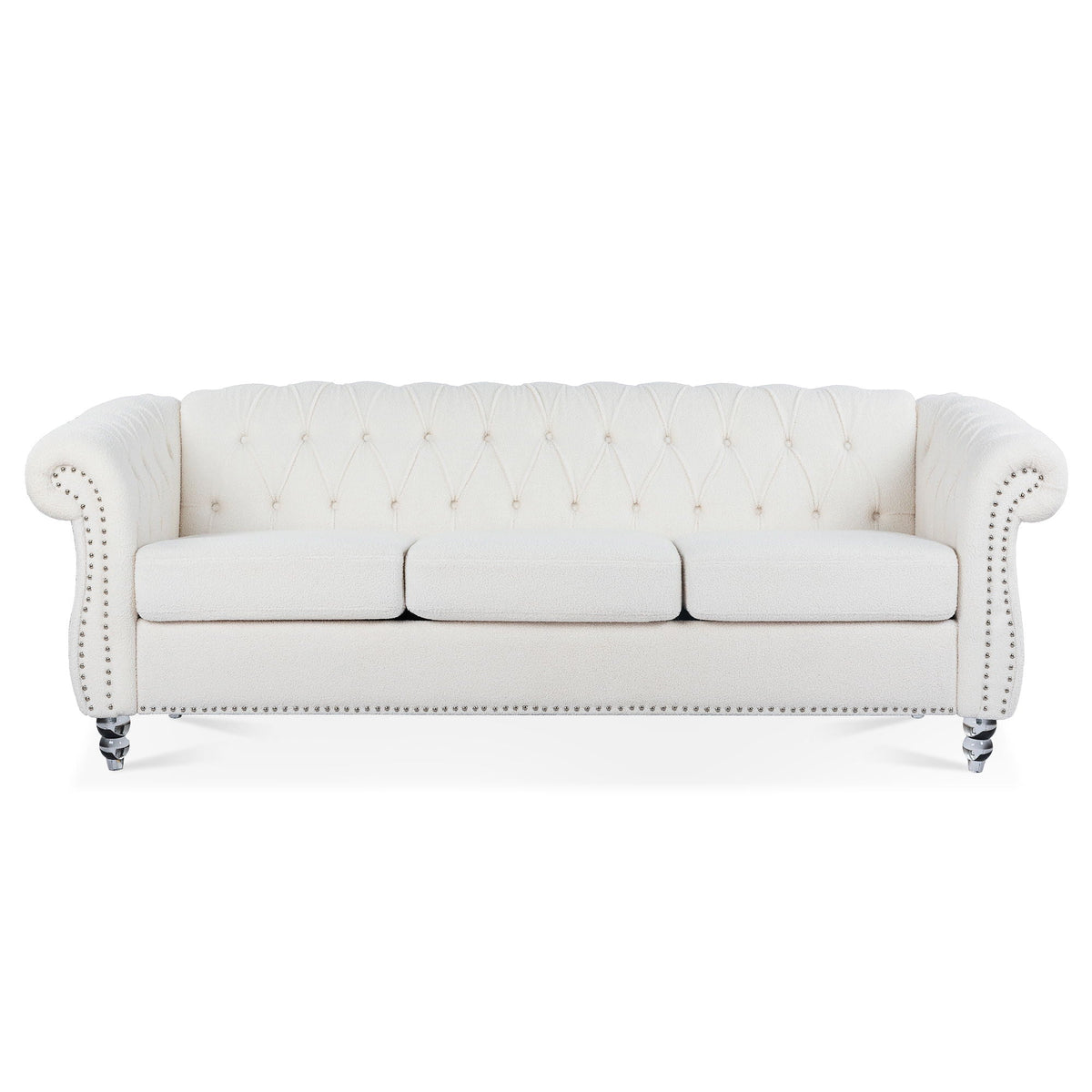 Rolled Arm Chesterfield 3 Seater Sofa by Unique Piece Furniture