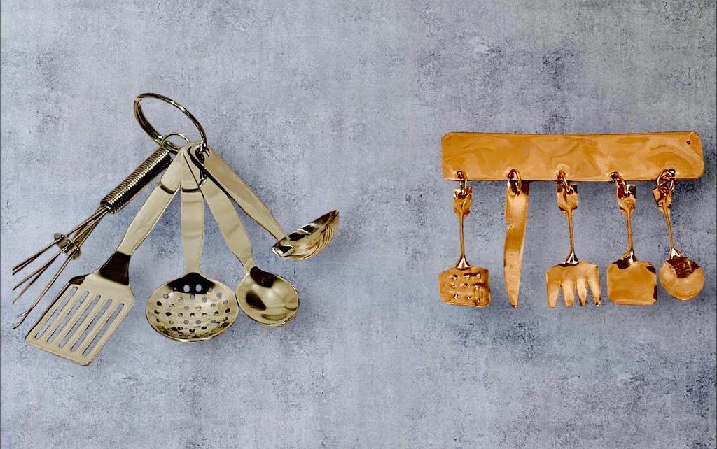 2x Mexican Miniature Utensil Magnet & Keychain 2 Utensilios en Miniatura Mexicano 1 Iman y 1 Llavero by Chica Mexico