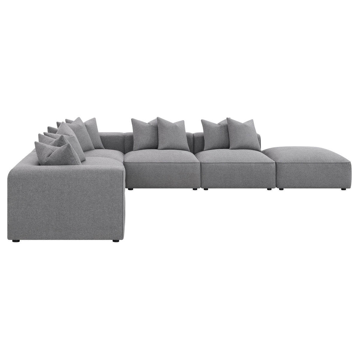Jennifer 6-piece Upholstered Modular Sectional Grey by Unique Piece Furniture