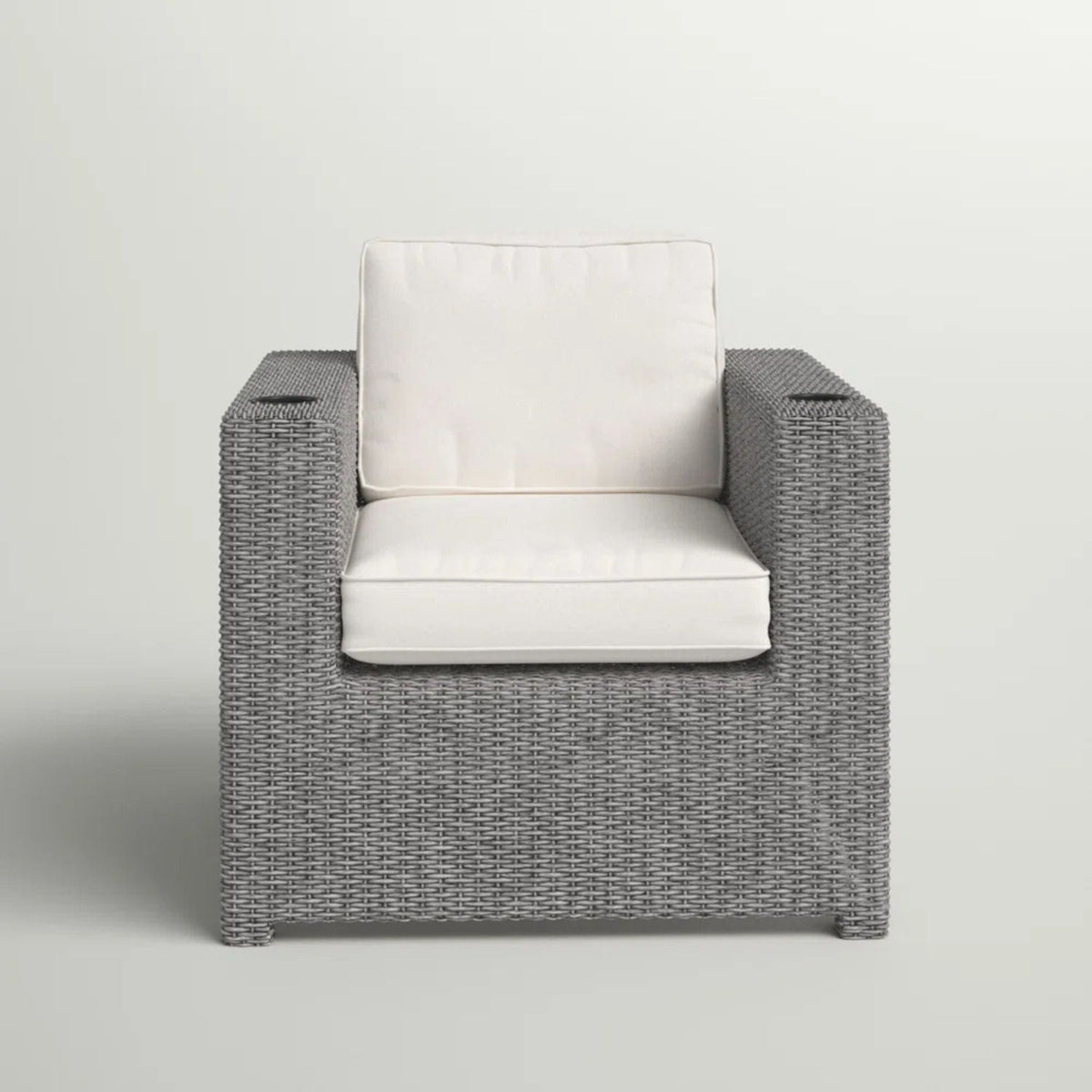 Elegant Patio Chair With Cushions - Gray by Unique Piece Furniture