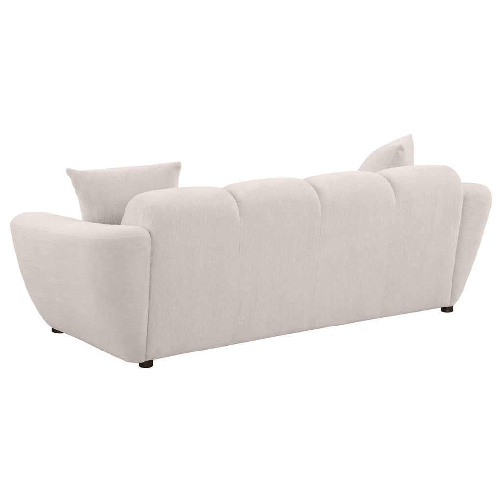 Destino 3-piece Chenille Splayed Arm Sofa Set Greige by Unique Piece Furniture