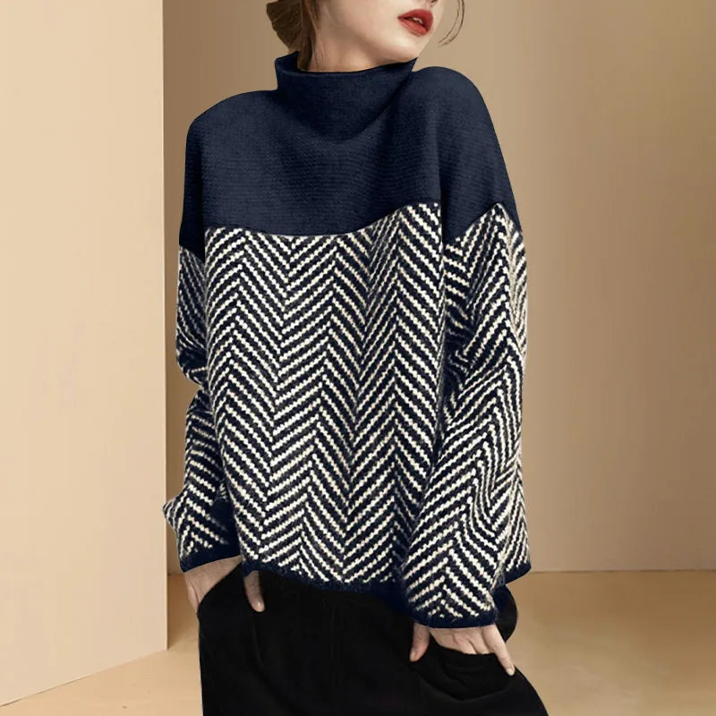 Fashion New Women's Wool Turtleneck Sweater by Trendy Attic Store01