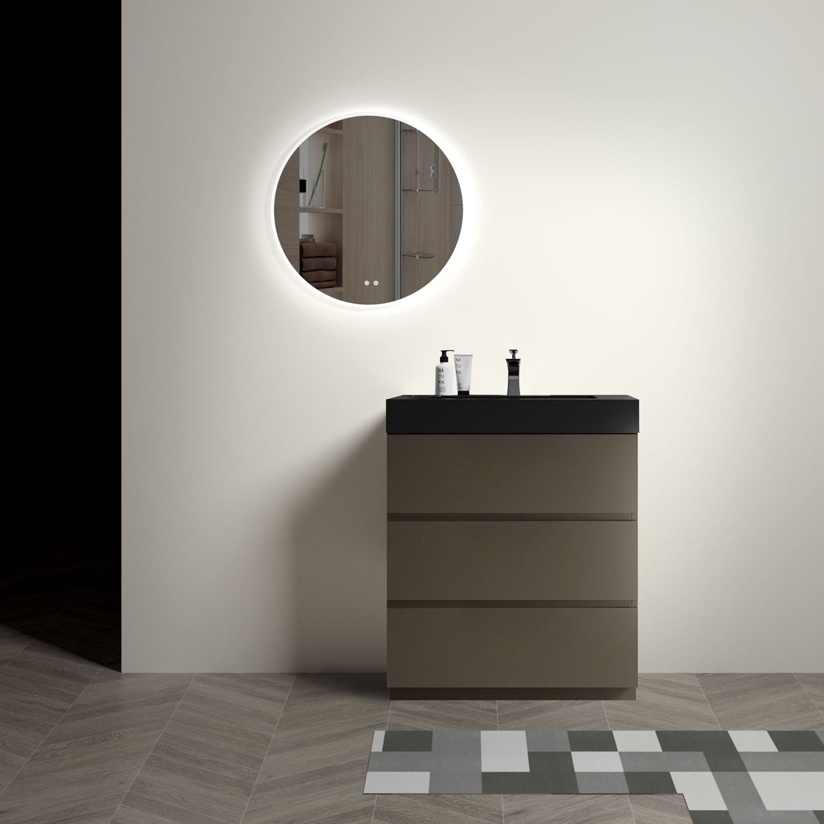 Alice - Bathroom Vanity With Sink, Large Storage Freestanding by Unique Piece Furniture