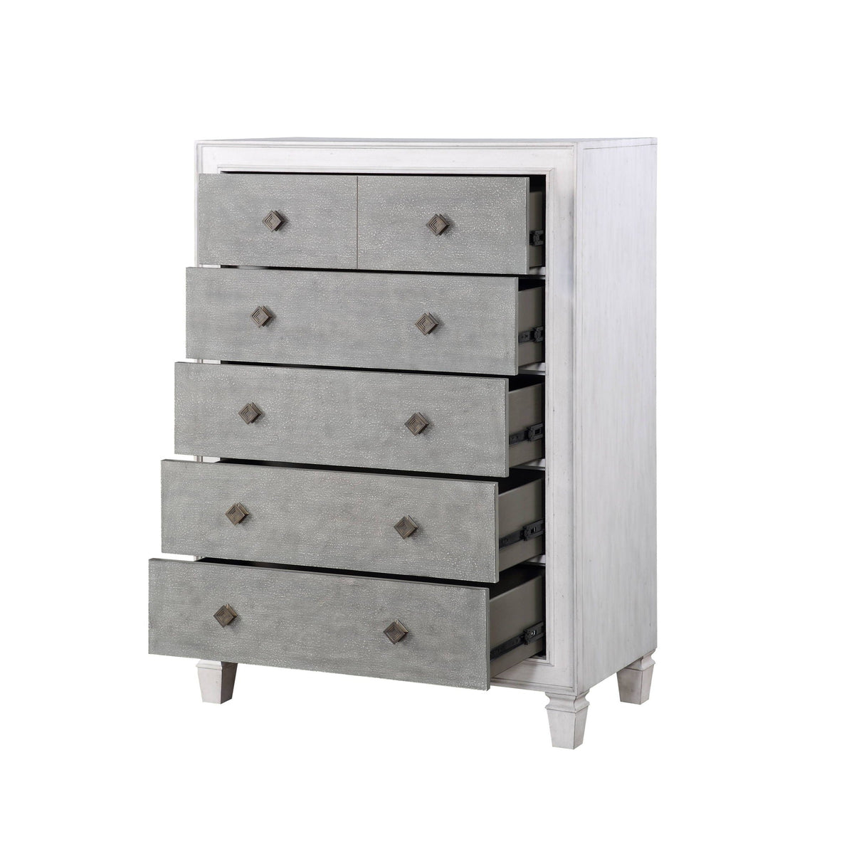 Katia - Weathered Chest - White by Unique Piece Furniture