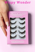 SO PINK BEAUTY Mink Eyelashes Variety Pack 5 Pairs by Wild and Free Boutique