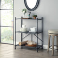 Cordelia - Hand-Brushed Console Table - Black / Bronze by Unique Piece Furniture