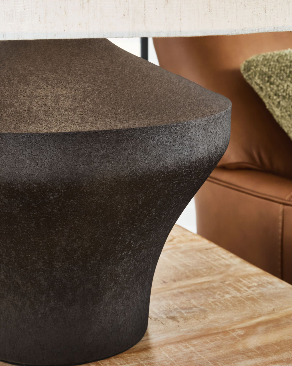 Dolanham - Metal Table Lamp - Distressed Brown by Unique Piece Furniture