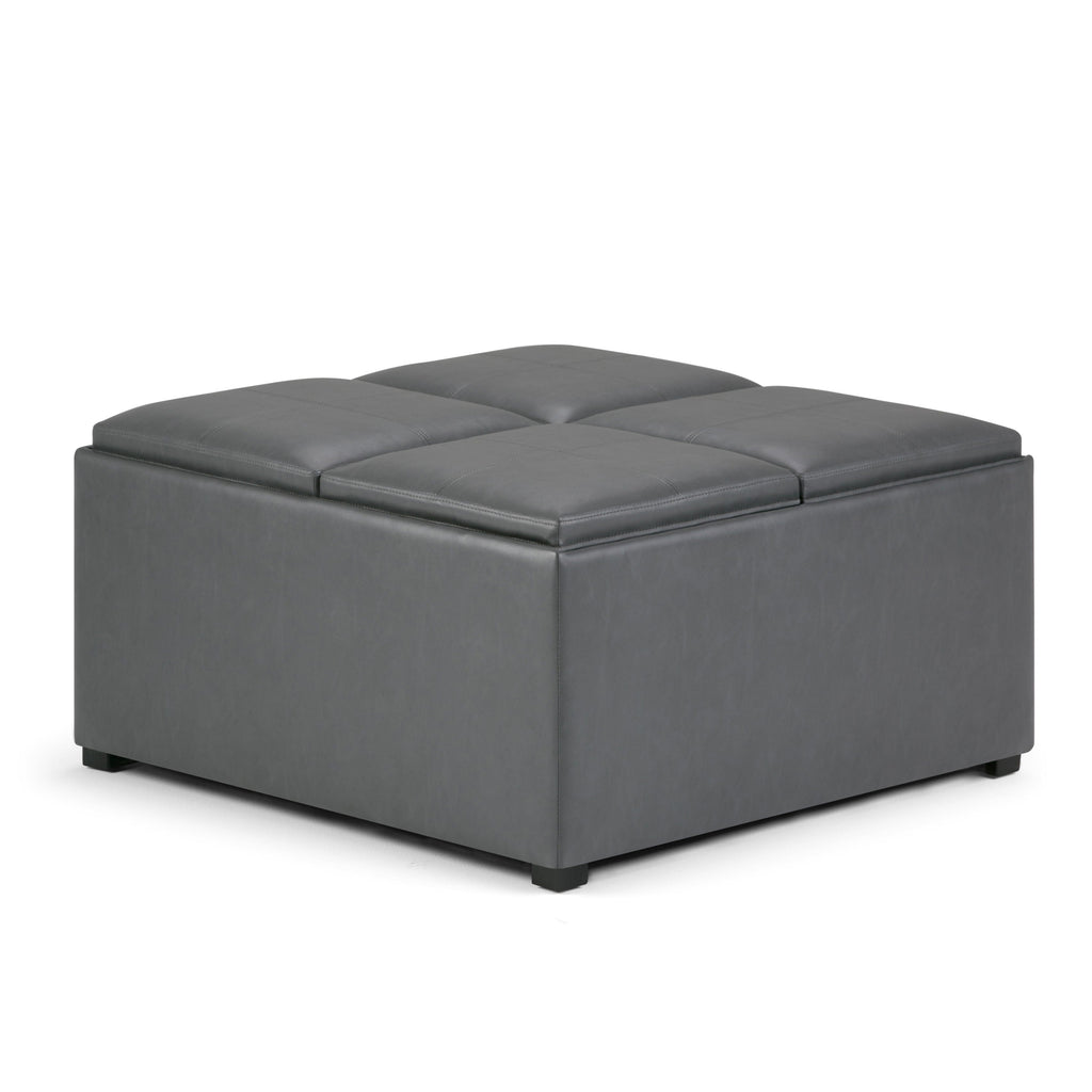 Avalon - Square Coffee Table, Storage Ottoman by Unique Piece Furniture