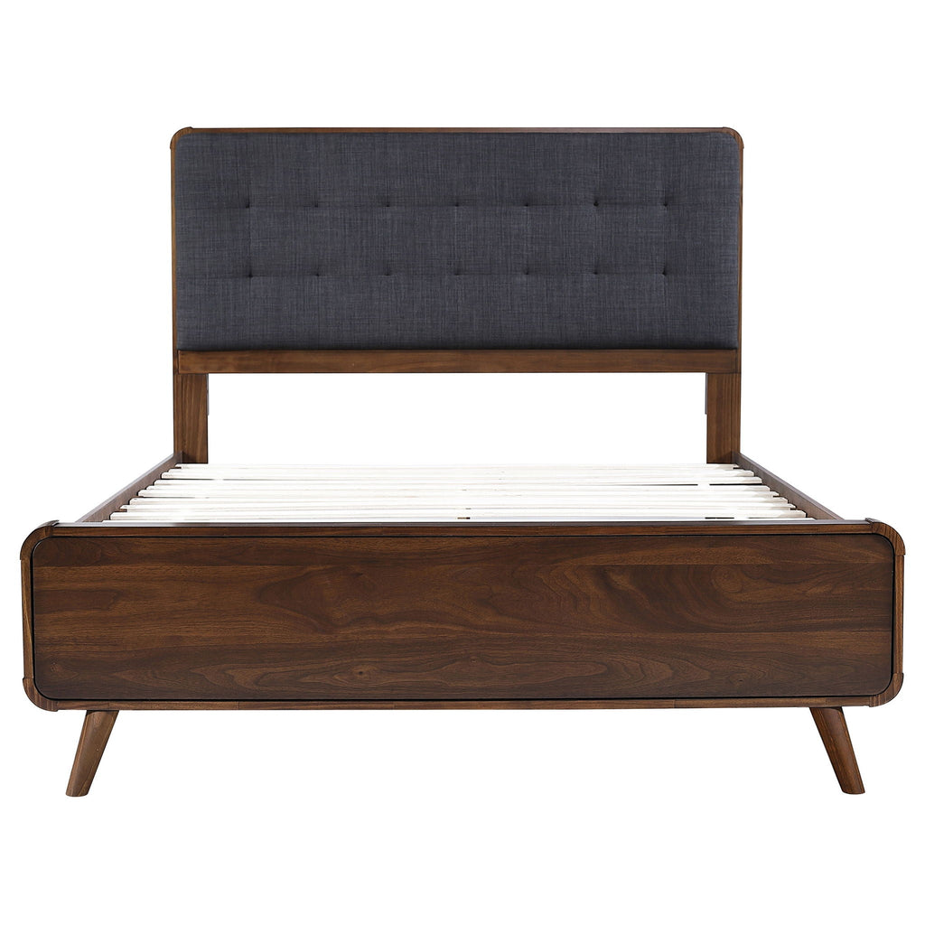 Robyn Wood Queen Platform Bed Dark Walnut by Unique Piece Furniture
