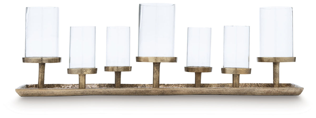 Wallmond - Candle Holder - Antique Brass Finish by Unique Piece Furniture