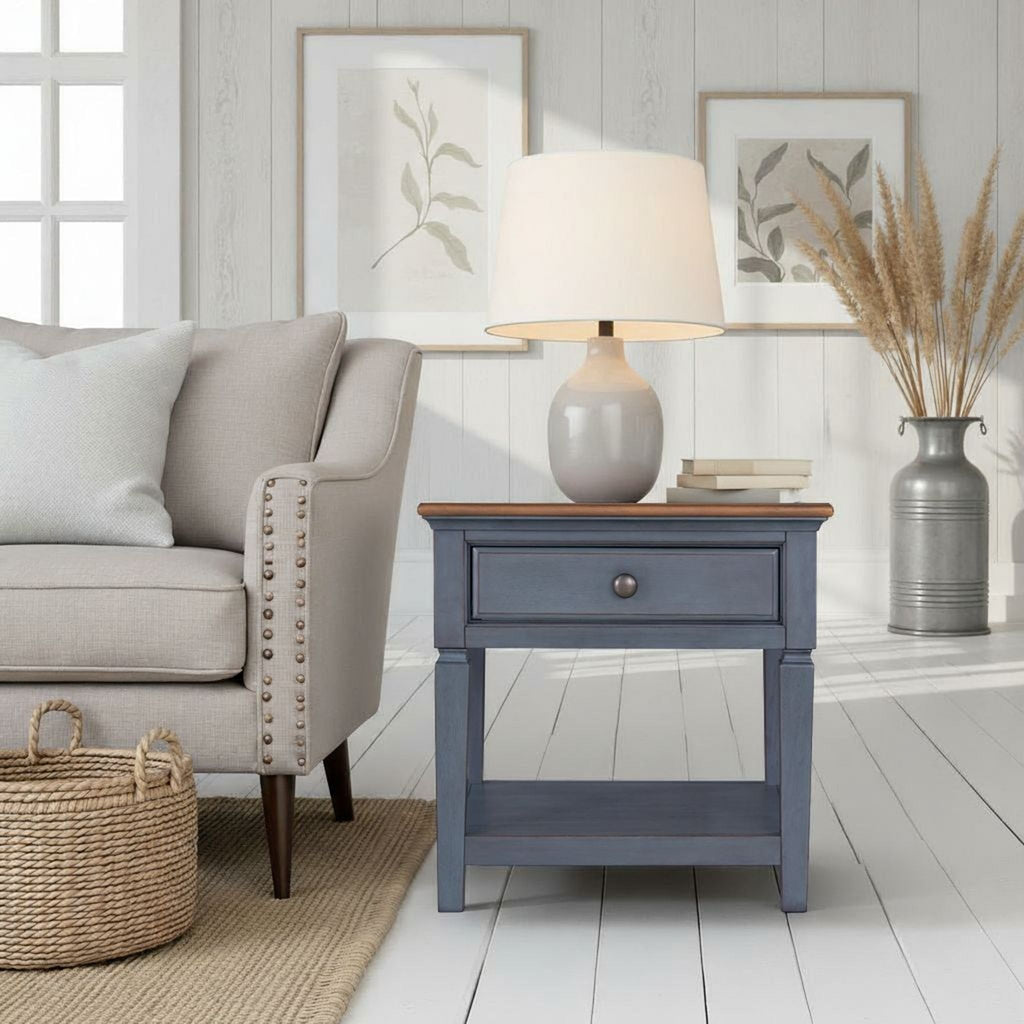 End Table - Blue by Unique Piece Furniture