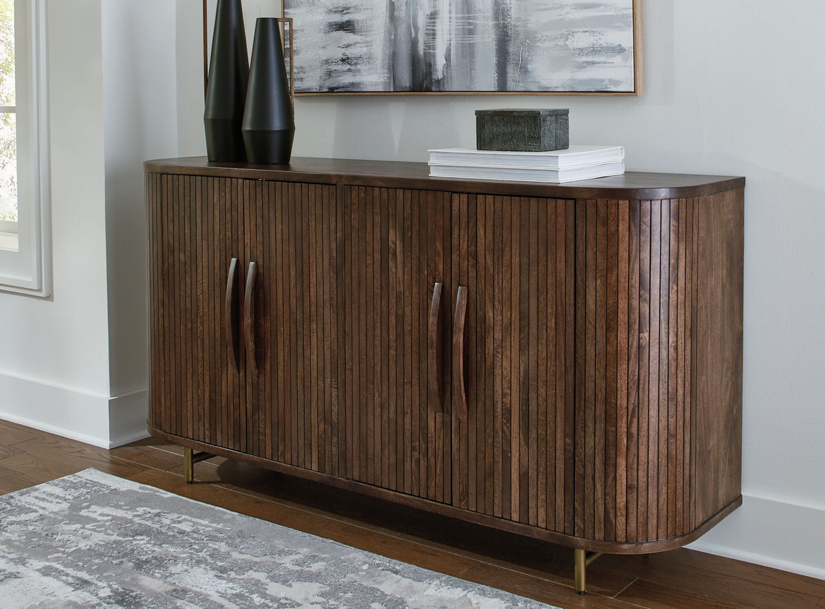 Amickly - Accent Cabinet - Dark Brown by Unique Piece Furniture