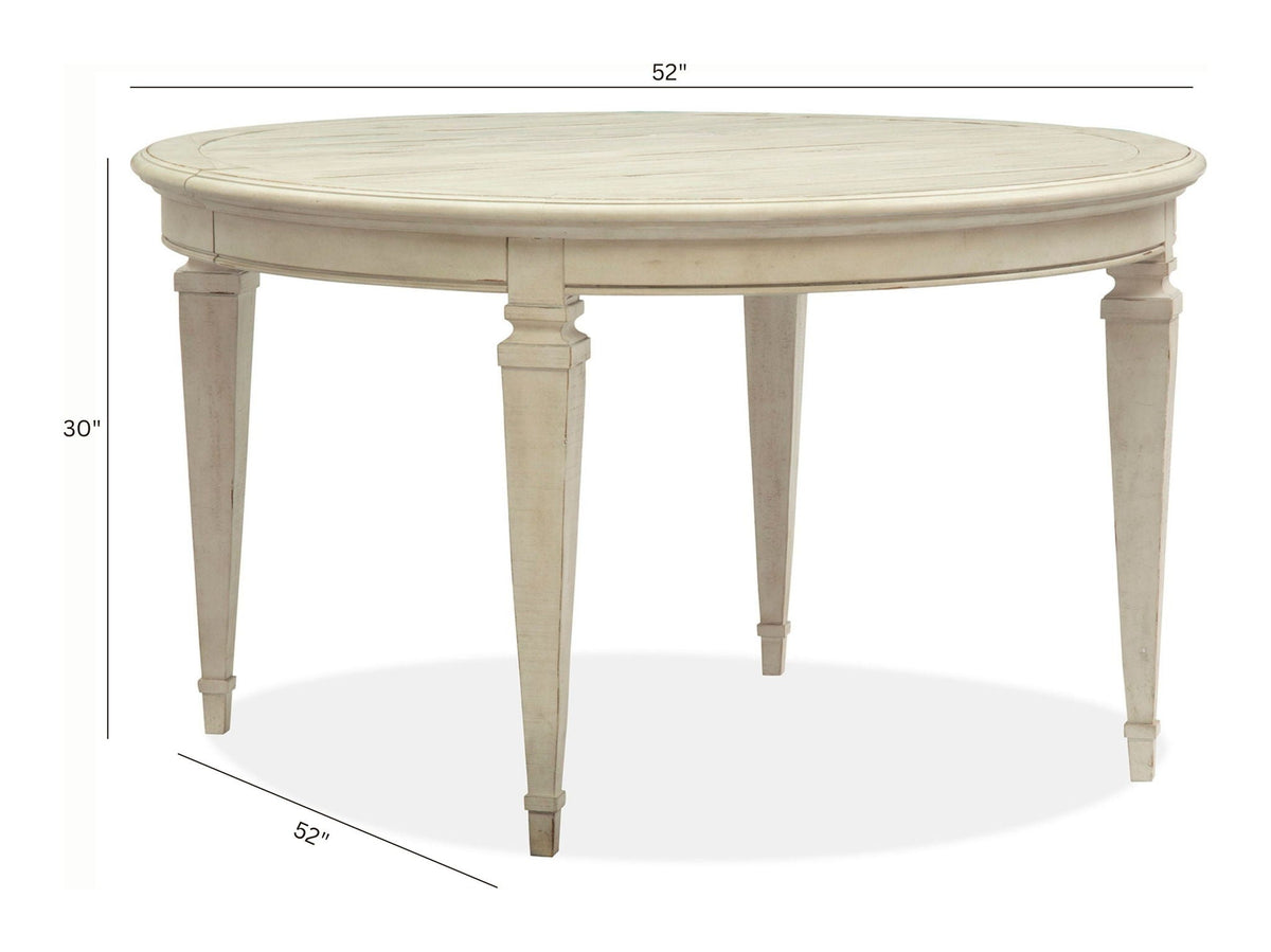 Newport - Round Dining Table - Alabaster by Unique Piece Furniture