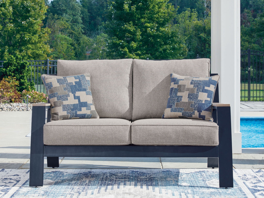 East Beach - Loveseat With Cushion - Blue by Unique Piece Furniture