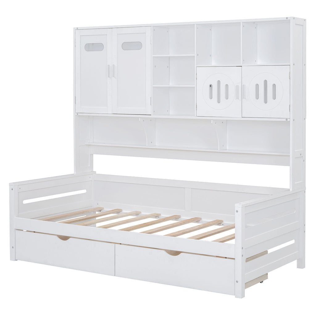 Daybed With All-In-One Cabinet And Shelf by Unique Piece Furniture