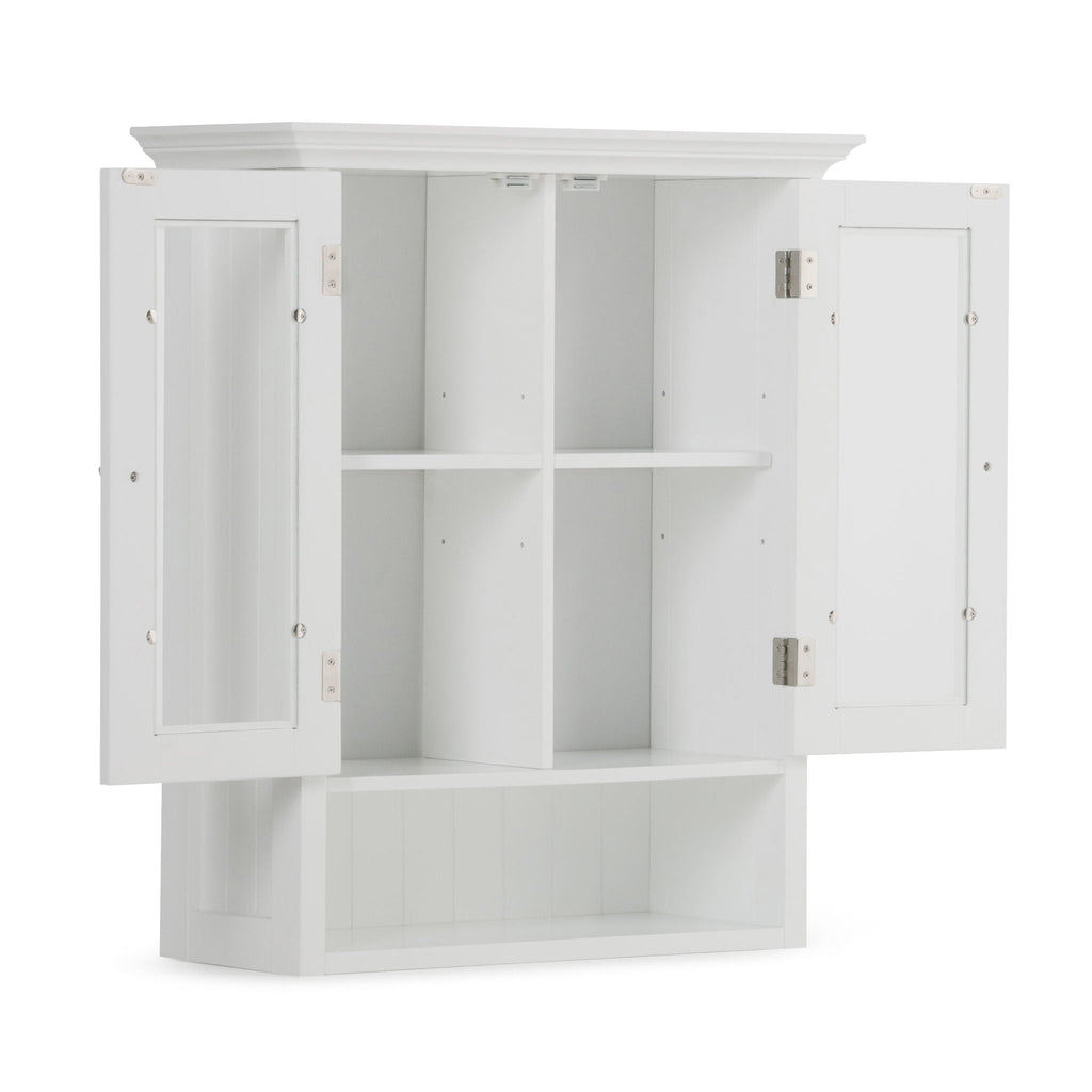 Acadian - Double Door Wall Cabinet - Pure White by Unique Piece Furniture