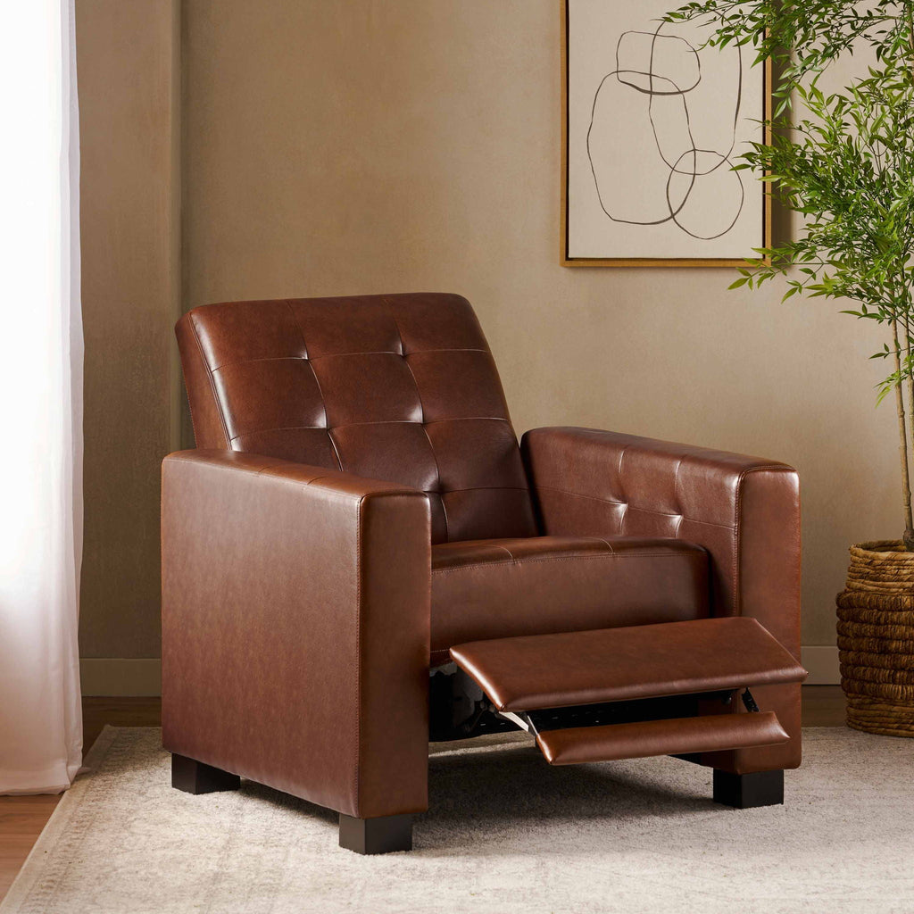 Langseth - Contemporary Tufted Pushback Recliner by Unique Piece Furniture